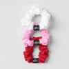 Mini elastici per capelli Fresh (confezione da 3) - Rosso intenso/Rosa dolce/Bianco
