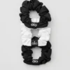 Mini elastico per capelli Fresh (confezione da 3) - Nero/Bianco