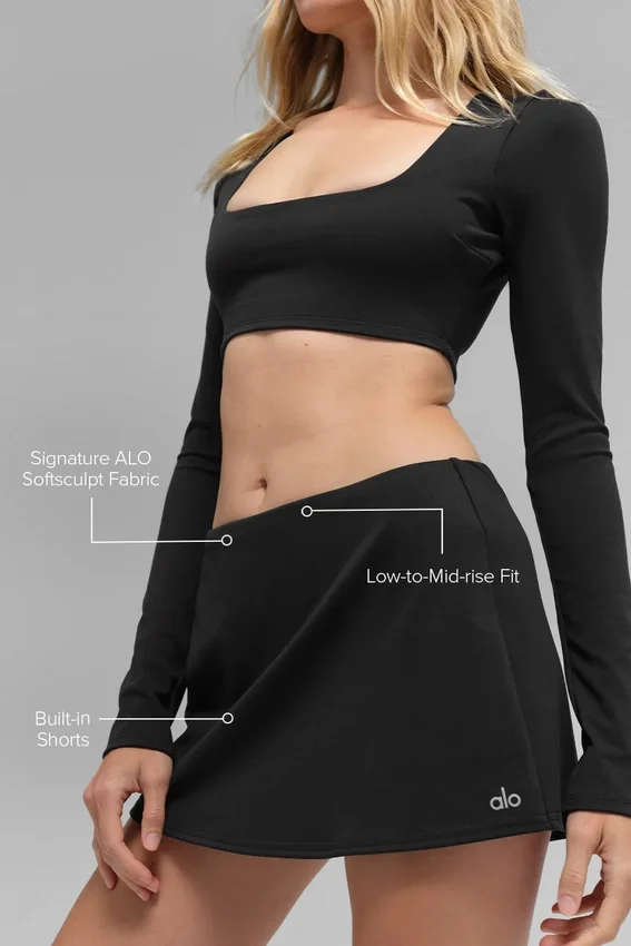 Minigonna Alo Softsculpt Precision - Nero