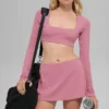 Minigonna Alo Softsculpt Precision - Rosa selvatico