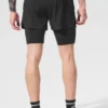 Pantaloncini 2 in 1 Revival da 5" - Nero/Nero