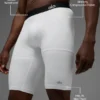 Pantaloncini a compressione Flight da 9" - Bianchi