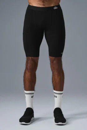 Pantaloncini a compressione Flight da 9" - Nero