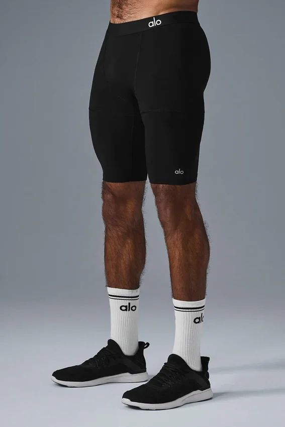 Pantaloncini a compressione Flight da 9" - Nero