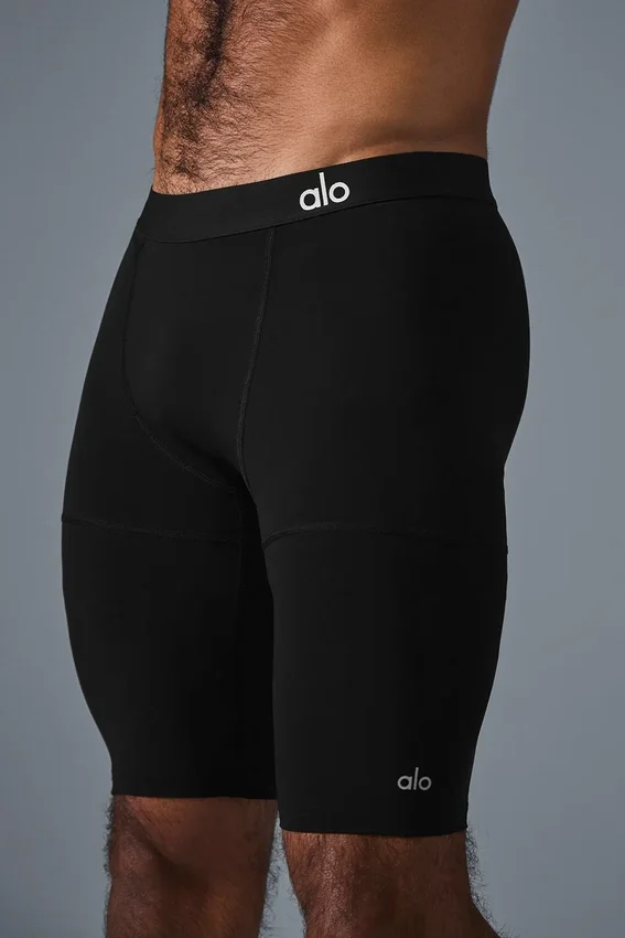Pantaloncini a compressione Flight da 9" - Nero