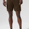 Pantaloncini a maglia larga - Espresso