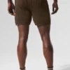 Pantaloncini a maglia larga - Espresso