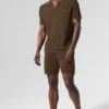 Pantaloncini a maglia larga - Espresso