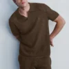 Pantaloncini a maglia larga - Espresso
