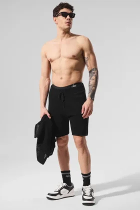 Pantaloncini a maglia larga - Nero