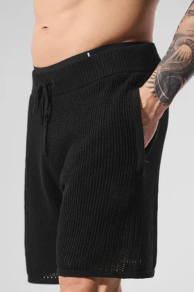 Pantaloncini a maglia larga – Nero