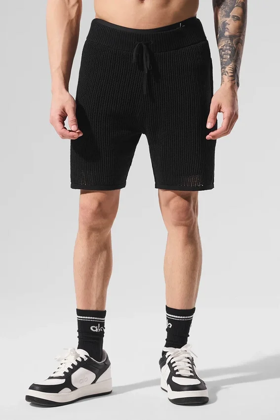 Pantaloncini a maglia larga - Nero