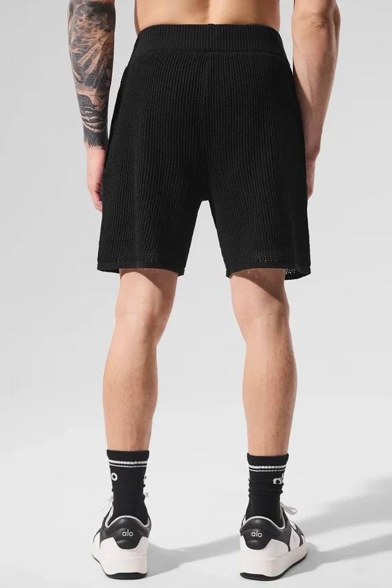 Pantaloncini a maglia larga - Nero