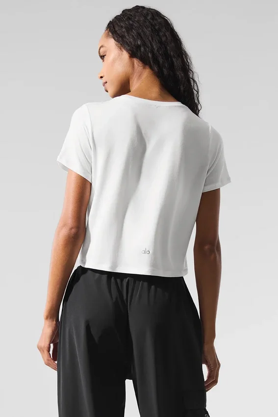 Pantaloncini a maniche corte All Day cropped - Bianco