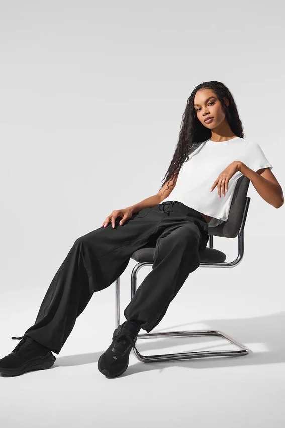 Pantaloncini a maniche corte All Day cropped - Bianco