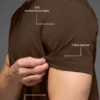 Pantaloncini a maniche corte con collo rotondo Conquer Reform - Espresso