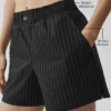Pantaloncini a righe sottili Daylight - Nero/Titanio