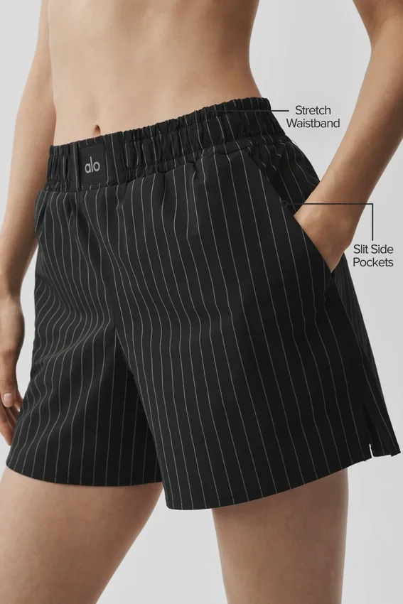 Pantaloncini a righe sottili Daylight - Nero/Titanio