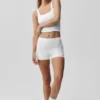Pantaloncini a vita media Alo Softsculpt da 2" - Bianco