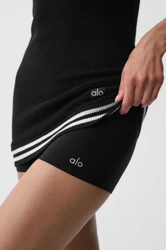 Pantaloncini a vita media Alo Softsculpt da 2" - Nero
