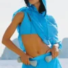 Pantaloncini a vita media Go Time - Blu azzurro