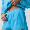 Pantaloncini a vita media Go Time - Blu azzurro