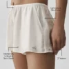 Pantaloncini a vita media Golden Hour semitrasparenti - Avorio