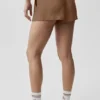 Pantaloncini a vita media semi-trasparenti Golden Hour - Marrone baciato dal sole