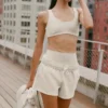 Pantaloncini Accolade - Avena melange
