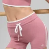 Pantaloncini Airbrush Race Pace High-Waist da 4" - Rosa selvatico/Bianco