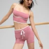 Pantaloncini Airbrush Race Pace High-Waist da 4" - Rosa selvatico/Bianco