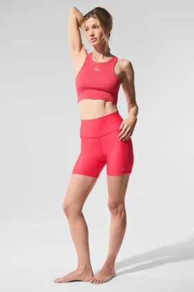 Pantaloncini Airlift Energy da 5" - Rosso caramella