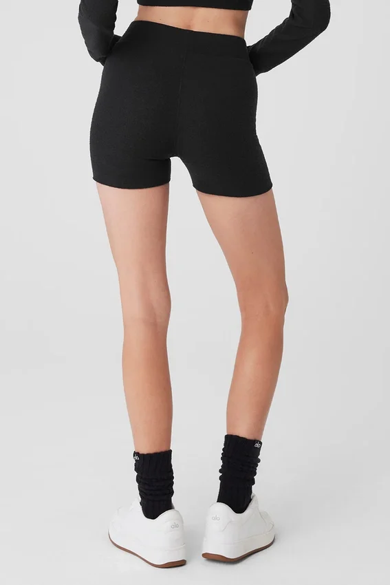 Pantaloncini Alolux High-Waist Me Time - Nero