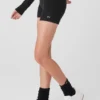 Pantaloncini Alolux High-Waist Me Time - Nero
