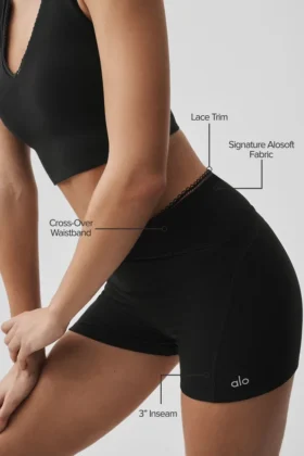 Pantaloncini Alosoft Affection da 3″ – Nero