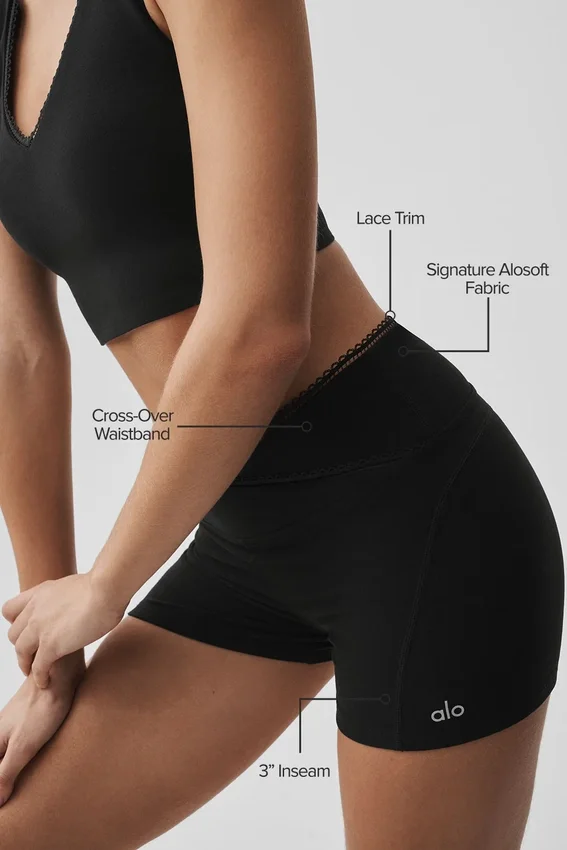 Pantaloncini Alosoft Affection da 3" - Nero