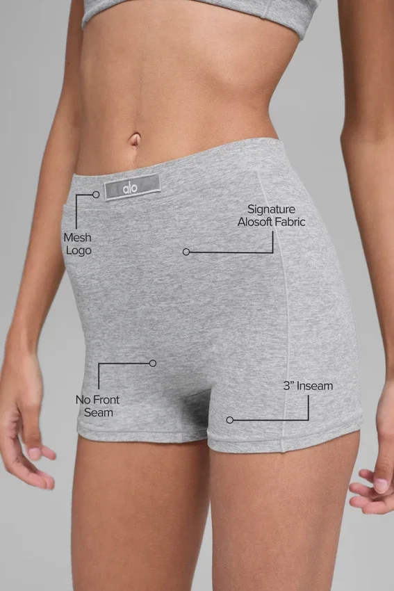 Pantaloncini Alosoft Sincere Micro - Grigio melange sportivo