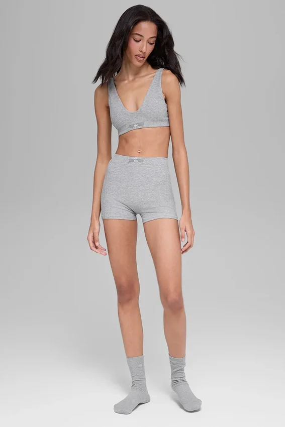 Pantaloncini Alosoft Sincere Micro - Grigio melange sportivo