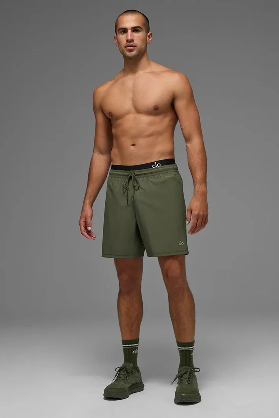 Pantaloncini Circuit da 7" - Verde oliva