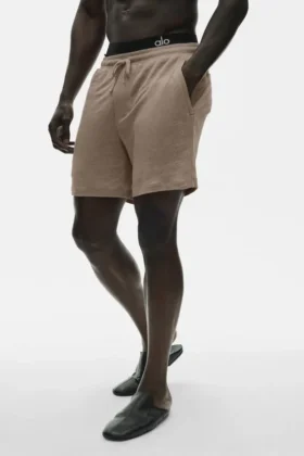 Pantaloncini Coastal in jersey di lino da 7" - Gravel