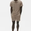 Pantaloncini Coastal in jersey di lino da 7" - Gravel