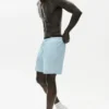 Pantaloncini Coastal in jersey di lino da 7" - Seaside Blue