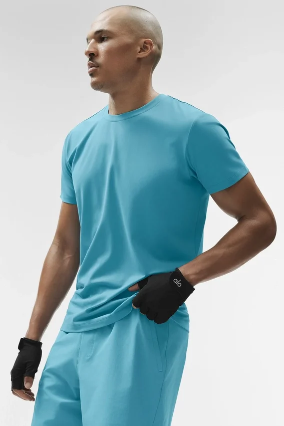 Pantaloncini con collo rotondo Conquer Reform - Blue Breeze