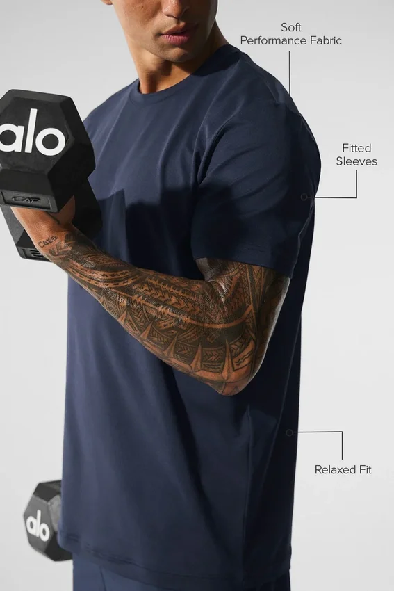 Pantaloncini con collo rotondo Conquer Reform - Navy