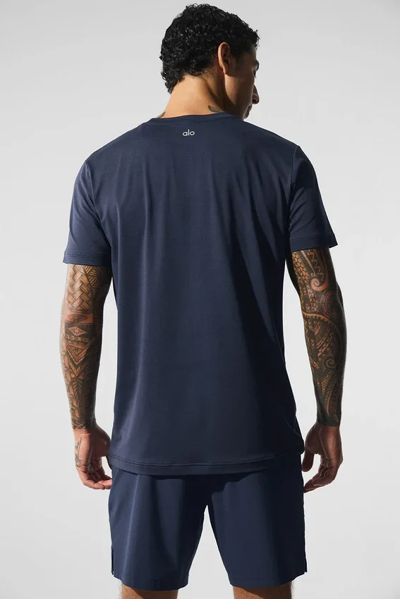 Pantaloncini con collo rotondo Conquer Reform - Navy