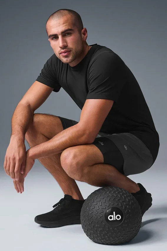 Pantaloncini con collo rotondo Conquer Reform - Nero