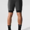 Pantaloncini Conquer React 2-in-1 Performance - Antracite/Nero