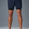 Pantaloncini Conquer React 2-in-1 Performance - Blu navy/Nero