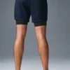 Pantaloncini Conquer React 2-in-1 Performance - Blu navy/Nero