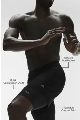 Pantaloncini Conquer React 2-in-1 Performance – Nero/Nero